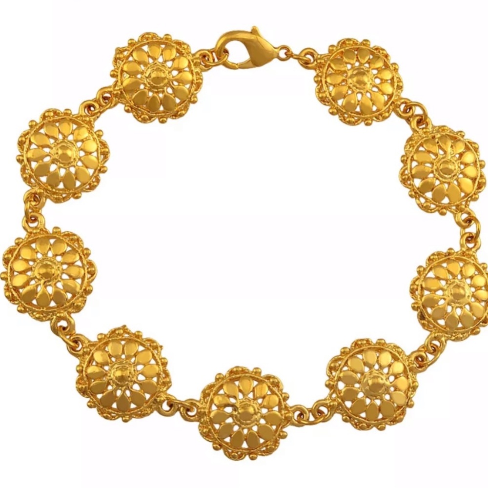 24k Gold Plated Bangle Bracelet Openable 1…